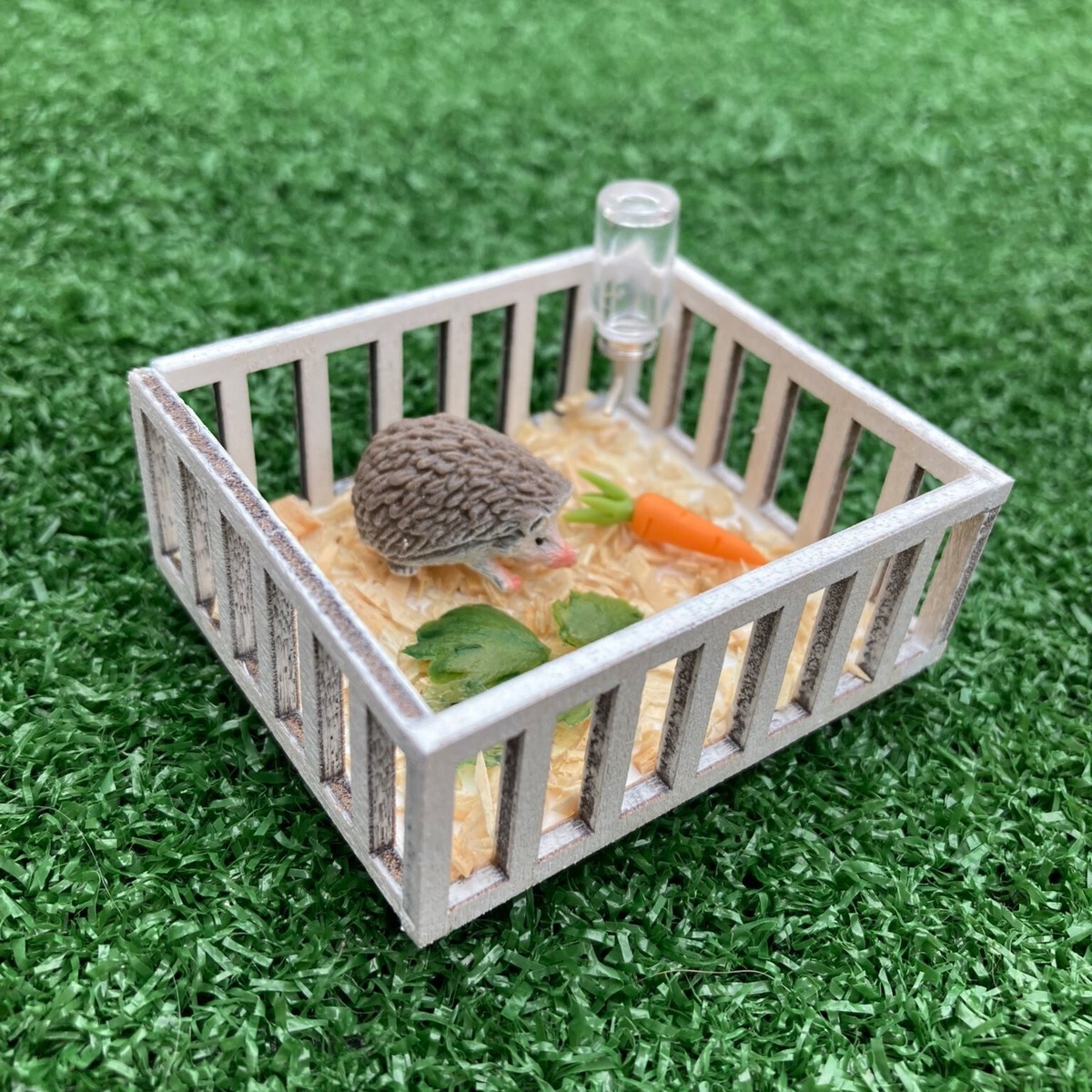 Dollhouse Miniature Pet Cage Pen Hamster Hedgehog Bunny 1