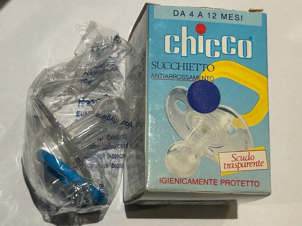 Vintage chicco baby succhietto artsana pacifier cherry silicone 4-12 months
Opens in a new window or