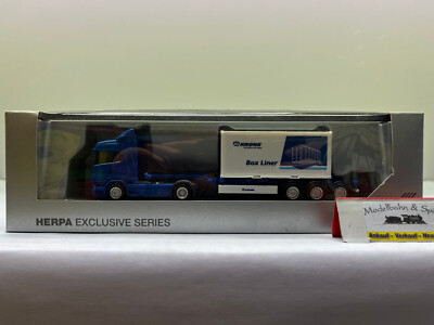 Herpa 209007280 Spur H0 1/87 Scania HL Container SZ Krone Box Liner