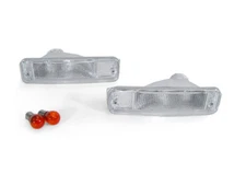 DEPO All Clear Bumper Signal Lights Lamps For 88-89 Honda Civic Hatchback /Sedan