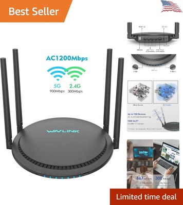 Gigabit WiFi Router - Stable Wired Connections - Secure and Stable Home WiFi
