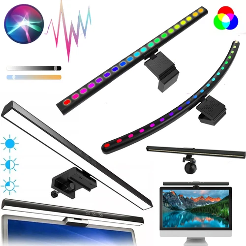 Dimmbar LED Monitor Lampe Light Bar USB Laptop Bildschirm Leuchte Licht 25-60cm
