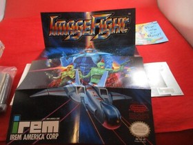 Image Fight (Nintendo NES, 1990) COMPLETE w/ Box manual game poster WORKS!