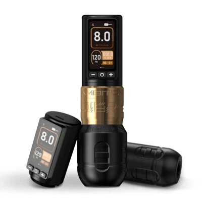AMBITION Wireless Tattoo maschine Rotary Pen 2400mAh Touch Akku 4,0/4,5mm Stroke 270g.cm