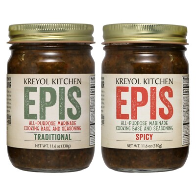 Kreyol Kitchen's Haitian EPIS - Set of 2 EPIS (TRADITIONAL and SPICY)