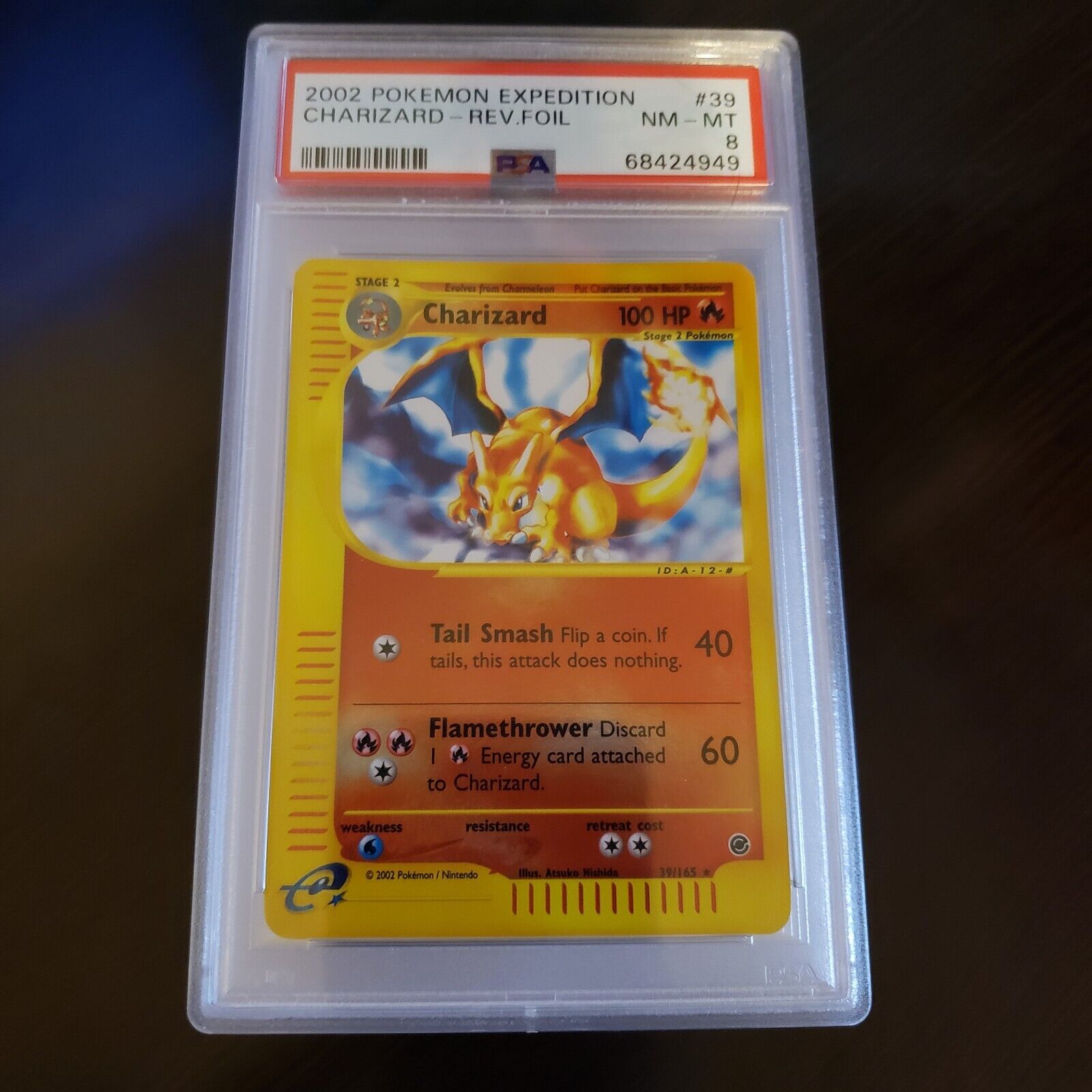 PSA 7 - Pokemon Card - Expedition 39/165 - CHARIZARD (reverse holo