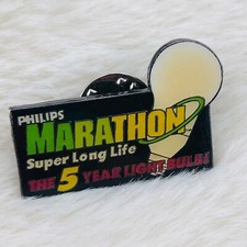 Home Depot Employee Advertising Apron Pin - Philips Marathon 5 Year Light Bulb