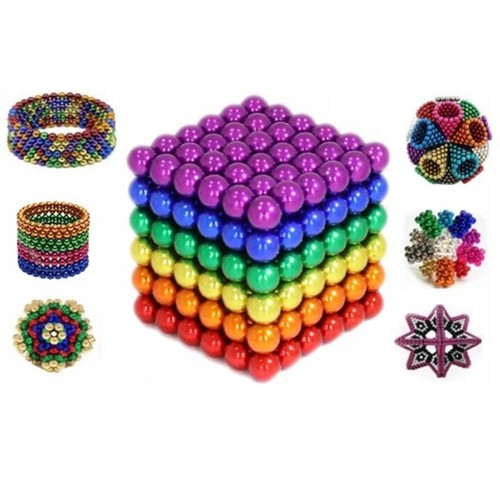 Neodym Magnete Starke Kugeln 5 mm Ø - Puzzle- Spiel-Würfel 8 Farben -216tlg - Bild 13 von 14
