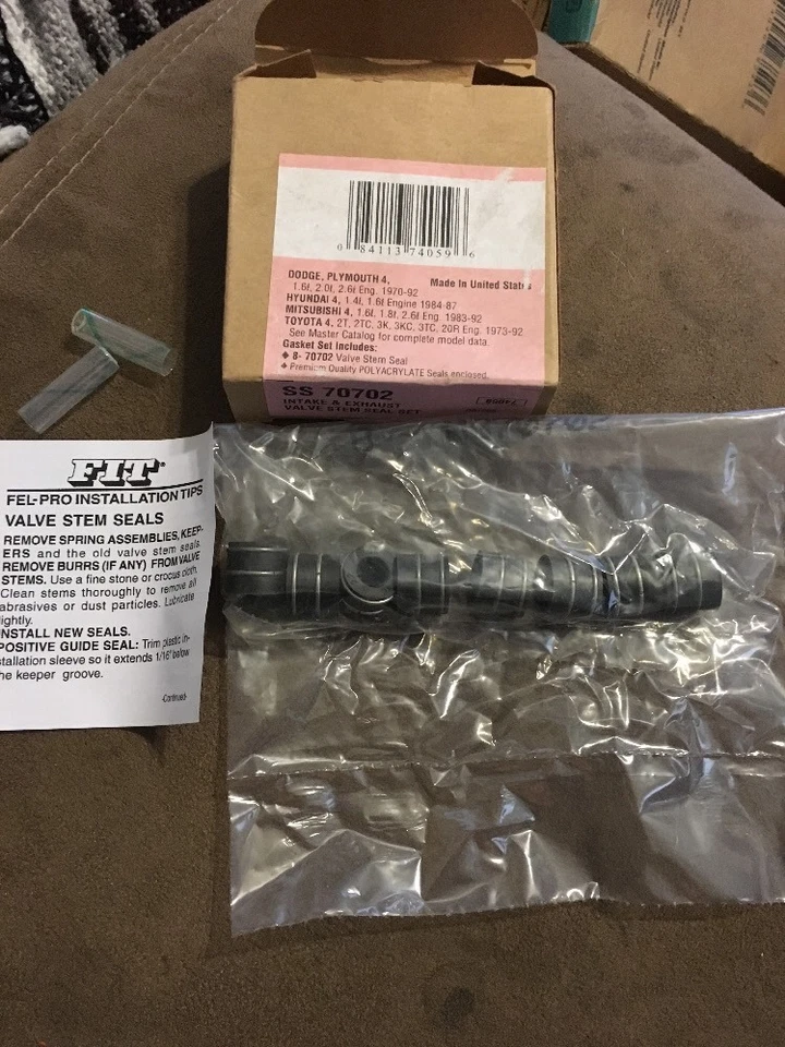 Juego de juntas de vástago de válvula de motor para Toyota Camry Corolla Carina 1973-1986 Foto 2 de 4