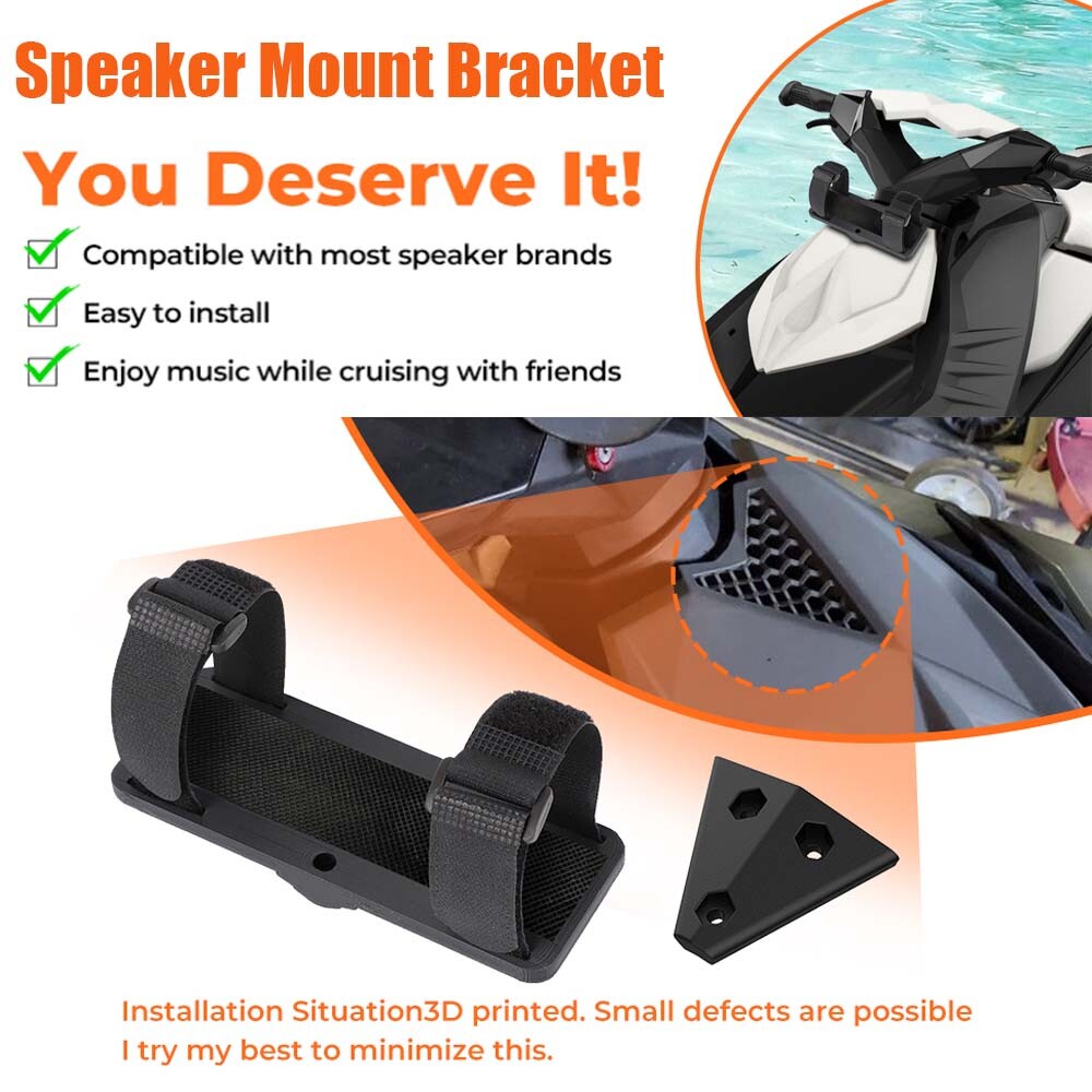 Universal Speaker Mount Bracket For 2014-2023 Sea-Doo Spark 2 Up 3 