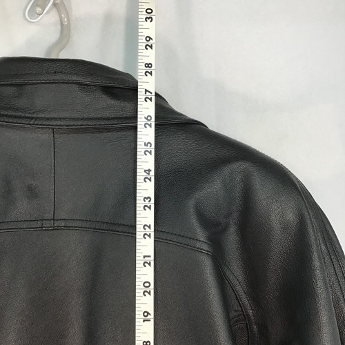 Wilsons Giacca Moto Pelle Vintage Pelle Nera Giacca Motociclista XL EUC - Foto 19 di 20