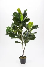 Naturae Decor Fiddle Leaf Plant - Lifelike Artificial Indoor House Plant - 49...