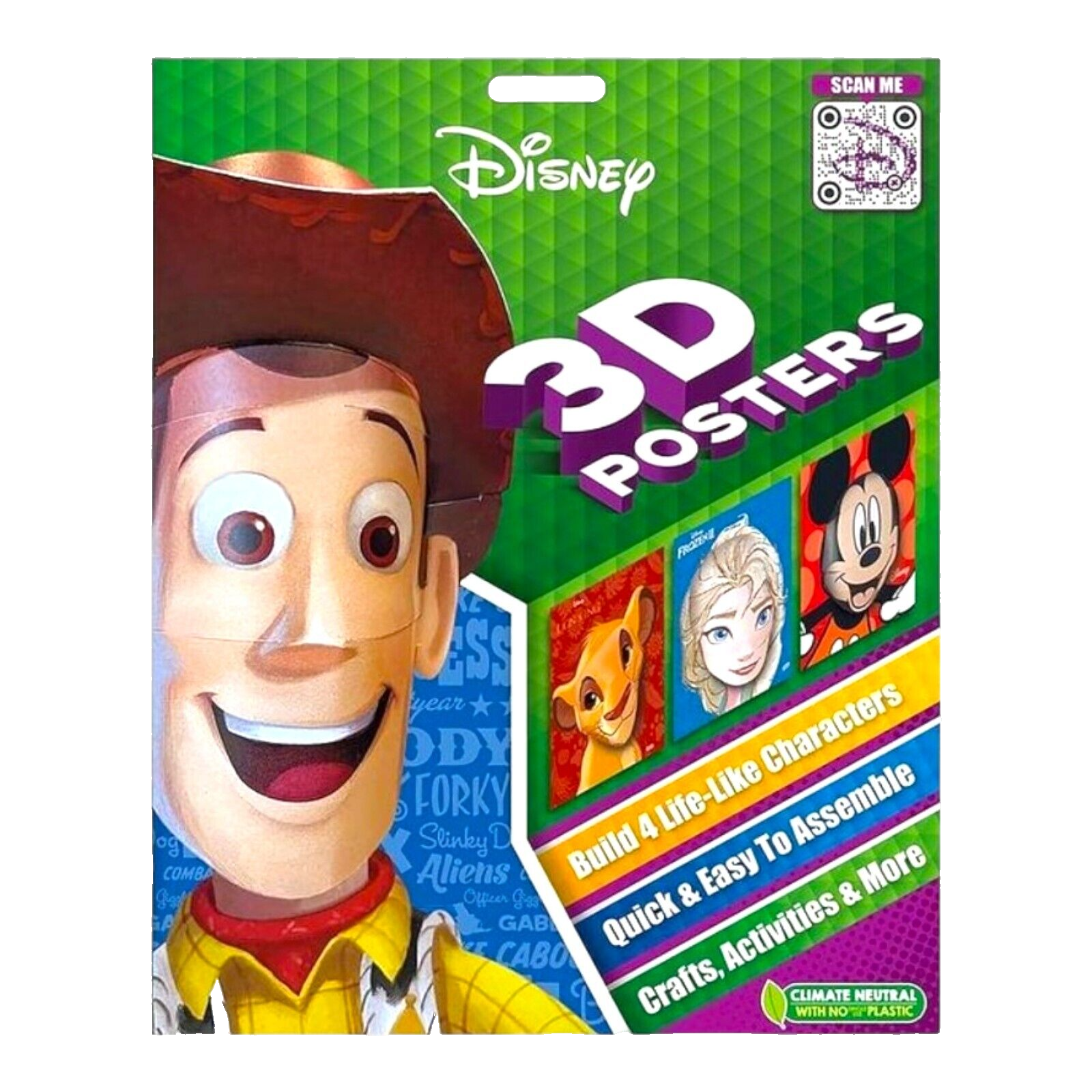Disney 3D Posters Craft & Activity Book