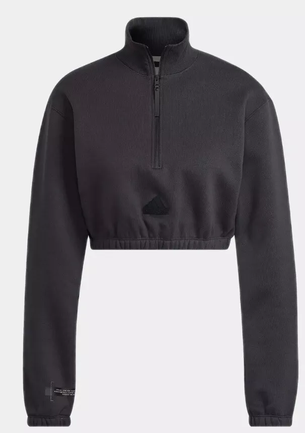Half zip hotsell cropped sweater