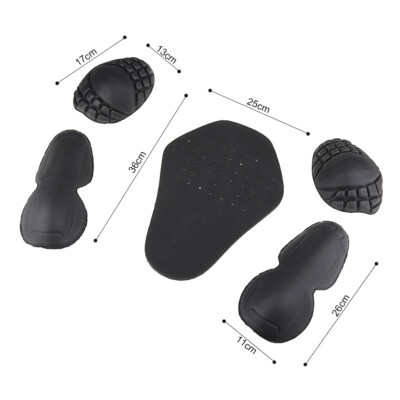 Motorcycle Jacket Lining Protectors Pads Shoulder Elbow Back Armor ...