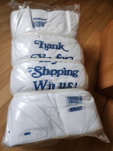 Reusable Non-Woven Fabric T-Shirt Grocery Bags Thank You 300 bags bulk - Picture 15 of 25