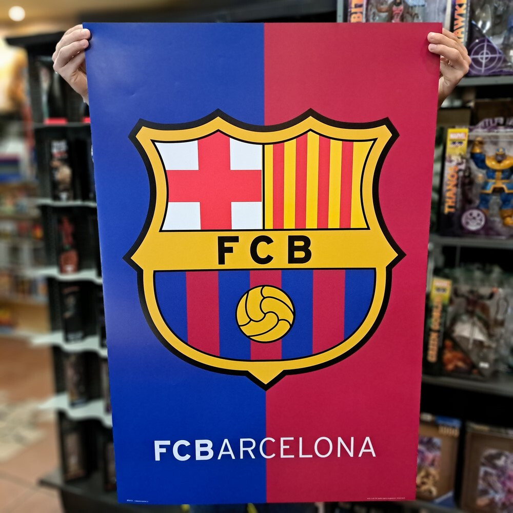 ORIGINAL LICENSED POSTER FC BARCELONA FOOTBALL TEAM FCB