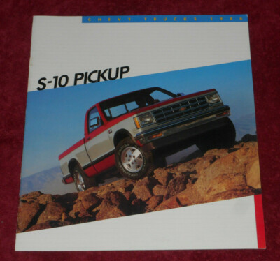 1986 Chevy Chevrolet S10 Pickup Truck Sales Brochure 20 Pages