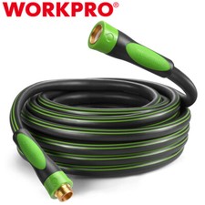 WORKPRO 5/8 IN x 50 FT Garden Hose Hybrid Water Hose Bi-Material Rotation Handle