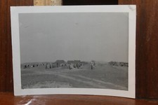 Antique Photo 1940's WWII Era US ARMY Field Camp Tents