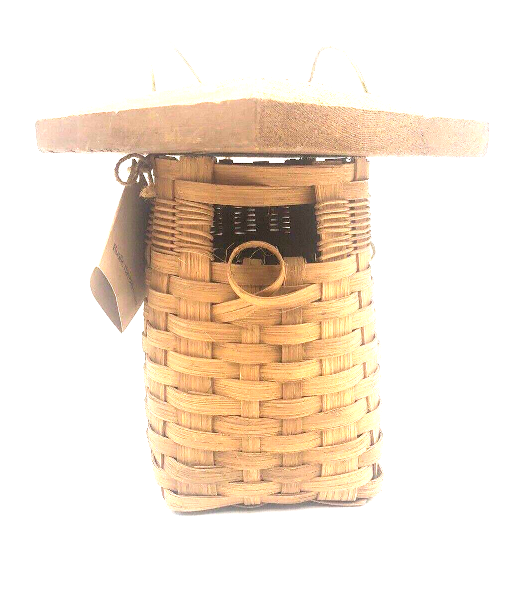Hanging Reeds New Rustic Havens Birdhouse, Hanging Reed Hand Woven w/ Cedar Roof | eBay