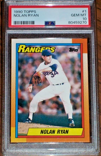 1990 Nolan Ryan #1 Topps PSA 10 Texas Rangers