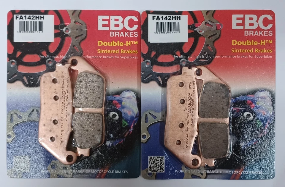 EBC Sinterizadas Pastillas de Freno Traseras y Delanteras para Kawasaki KLE650 - Imagen 2 de 4