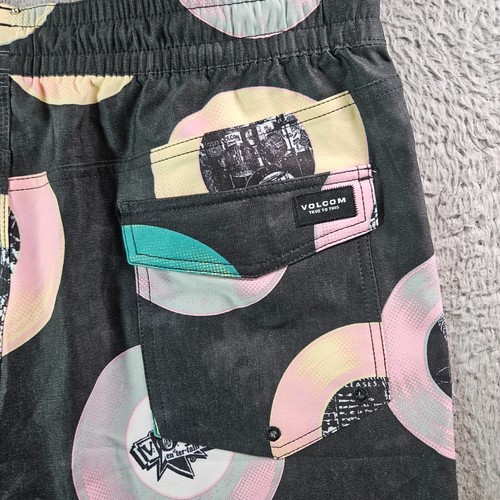 NWT Volcom Stoneys Board Shorts Swim Trunks Men XL Geometric Multicolor - Picture 9 of 13