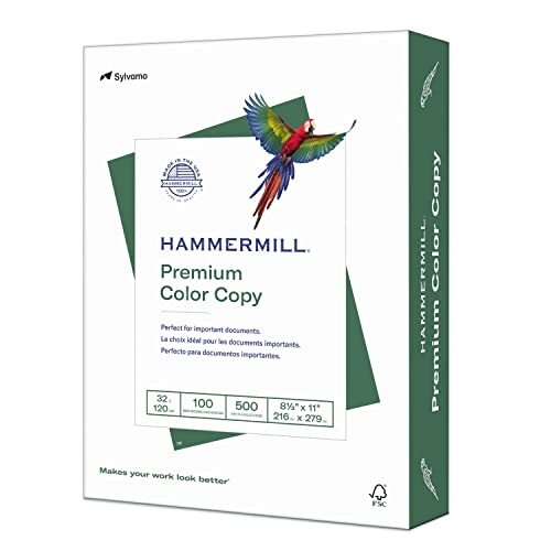 Printer Paper, Premium Color 32 Lb Copy Paper, 8.5 x 11 - 1 Ream (500 Sheets)...-image
