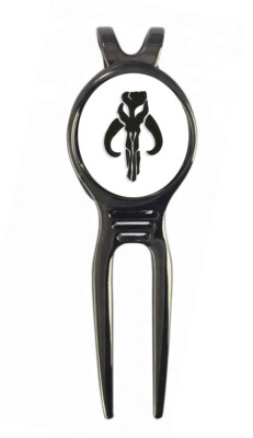 Mandalorian Golf Ball Marker + Black Gunmetal Divot Tool Star Wars