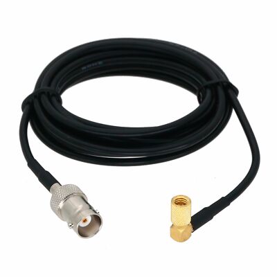 BNC F to Microdot 90° M RG174 Cable 6''~33FT for Ultrasonic Transducers