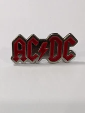 AC/DC Rock Band Enamel Silver Pin Heavy Metal Badge ACDC Classic Logo Brooch Pin
