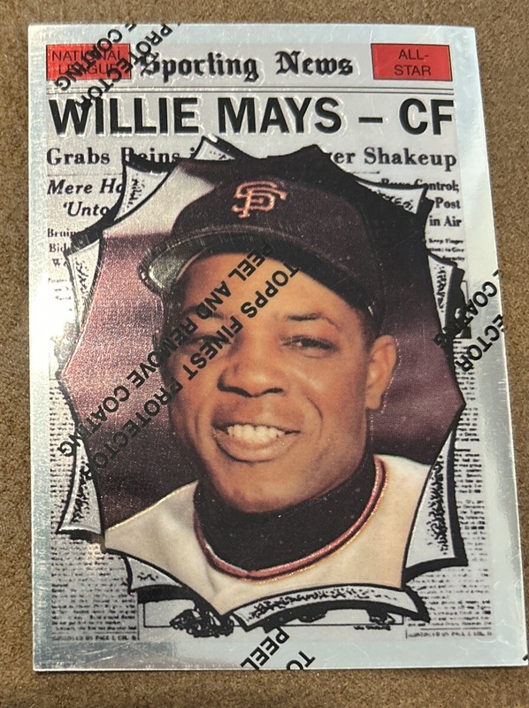 1996 Topps Chrome Willie Mays Commemorative Set, #TOPPS 579, Set card #15