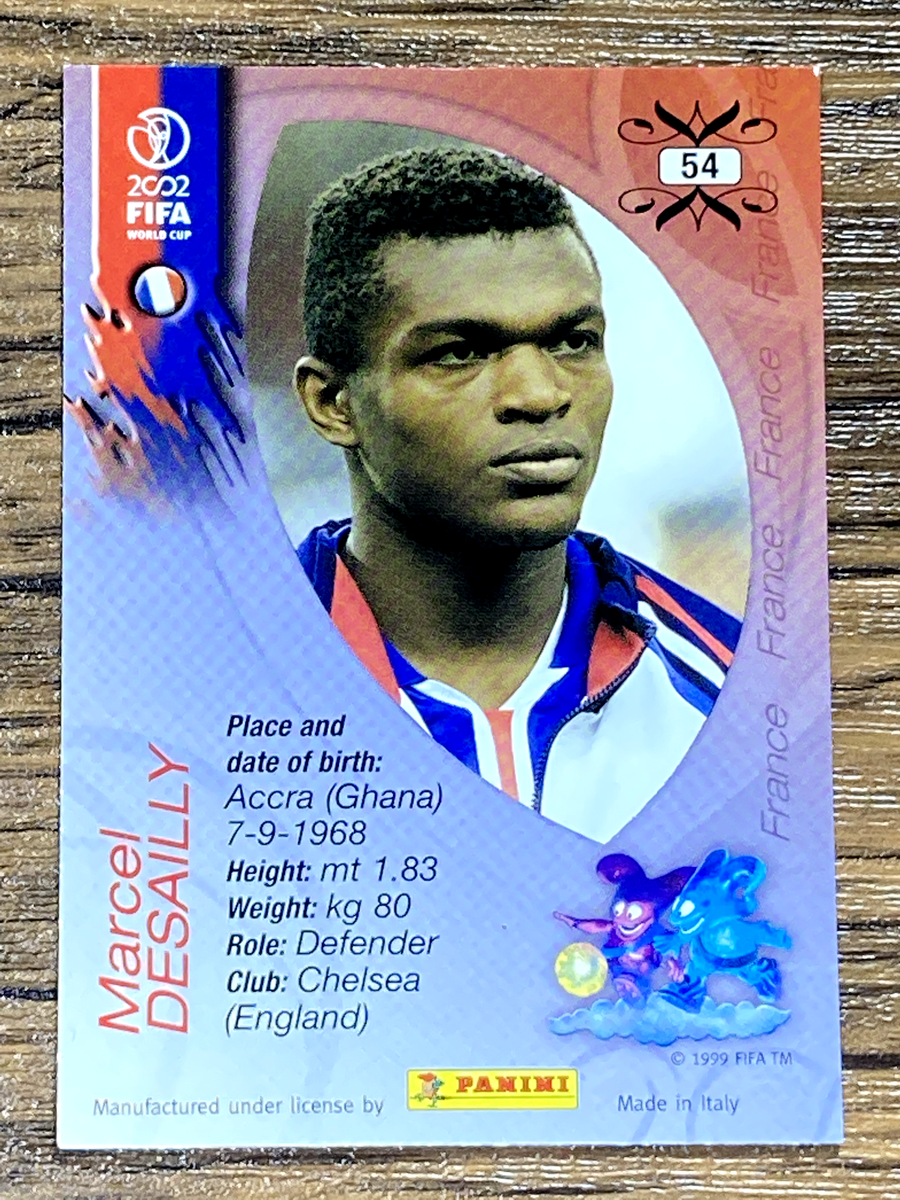 Free Shipping! Panini 2002 FIFA World Cup Card No.54 Marcel