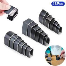 18PCS High Speed Steel Leather Belt Punch Tool Set  End Cutter Kit for DIY Craft
