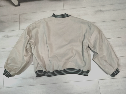 boohoo Letterman Varsity Jacket Sewn Logos New with Tags XL - Picture 3 of 6