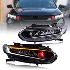 LED Headlights Red Devil Eye for Honda Accord 2018-2022 with Start-up Animation