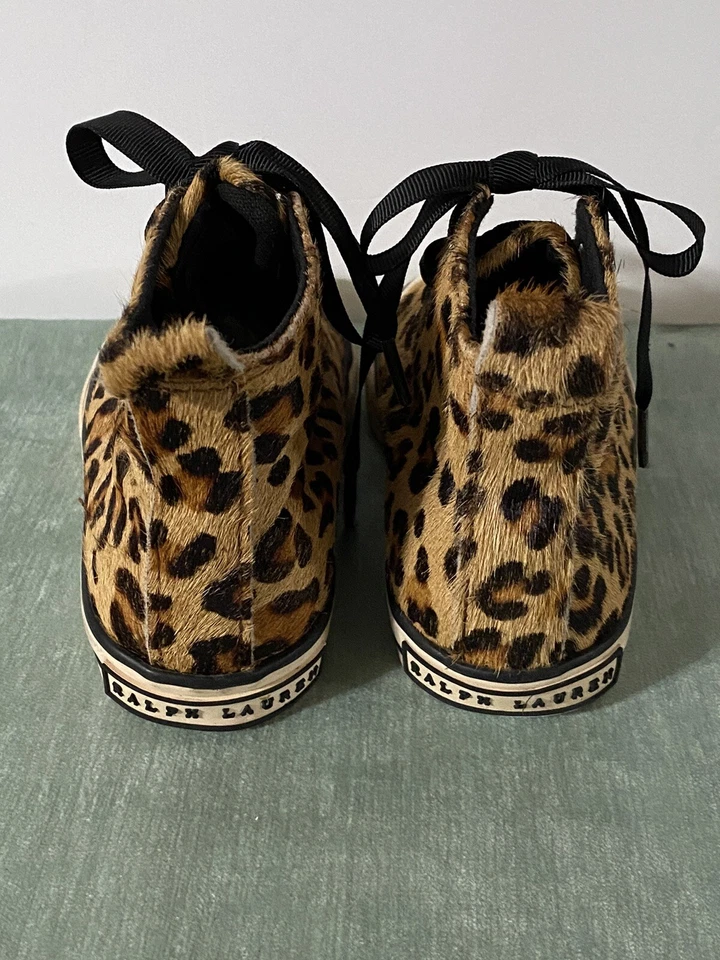 Tenis Polo Ralph Lauren Sag Harbour con estampado de guepardo para niños pequeños talla 8 Foto 4 de 4