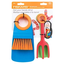 Fiskars Kids' Scratch Garden Tool Set: 4-Piece Set (Multicolored)