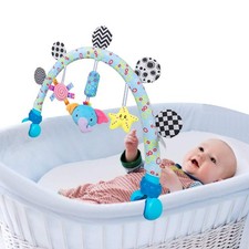 Travel Arch Bassinet Mobile Toys for Infant Toddlers,Clip on Stroller Toy C...