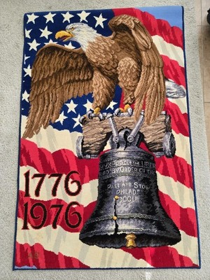 American Legend USA Patriotic Rug 1776 Eagle Liberty Alexander Smith Collectible