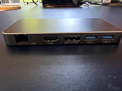 VT400 Portable USB-C Dual Monitor Hub - 1x DP, 1x HDMI, 2X USB-A, 1x Ethernet...