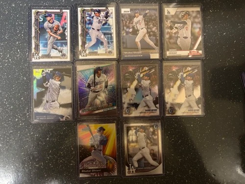 Shohei Ohtani Lot of 10 Cards- 2024, 2025 & 2026 Bowman and Topps