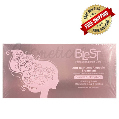 BleST Anti-Hair Loss Ampoule Treatment Ginger & Ginseng Hair Growth Restores