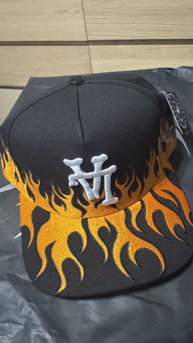 KTH Kill The Hype LA Orange Flames SnapBack Hat, LA Dodgers, Chris