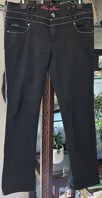 VTG PEPE JEANS AUTHENTIC BLACK JEANS lower rise sexy LONDON SIZE 30 geo