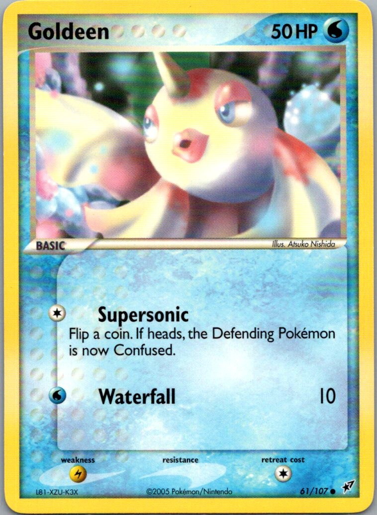 Goldeen 61/107 Common Deoxys Pokemon Lightly Played