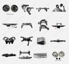 Aluminum metal Upgrade Parts Black Fits For Axial 1/6 SCX6 Jeep Crawlers Rc Car