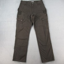 Carhartt BN5461-M Rugged Flex Ripstop Cargo Work Pants Brown Mens 31x32 Relaxed