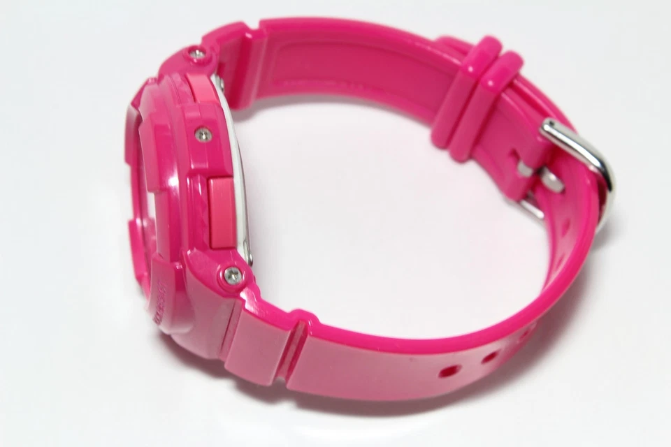 CASIO vintage baby g BGA-130 PINK Analog Digital Neon Dial Watch shock resistant - Image 2 of 4